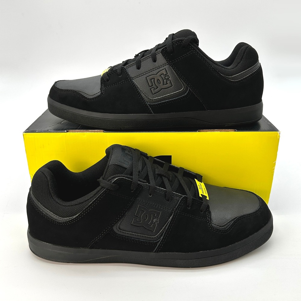 DC Shoes Cure Slip Resistant Work Shoes Mens Size 11.5 Wide Black DC60301 NEW
